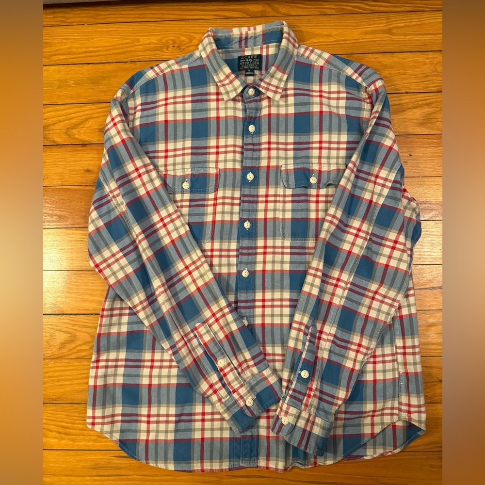J. Crew Multicolor Plaid Button-Down Shirt
